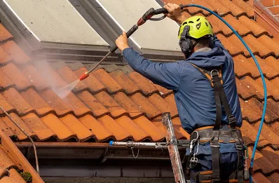 Démoussage et hydrofuge de toiture à Crottet